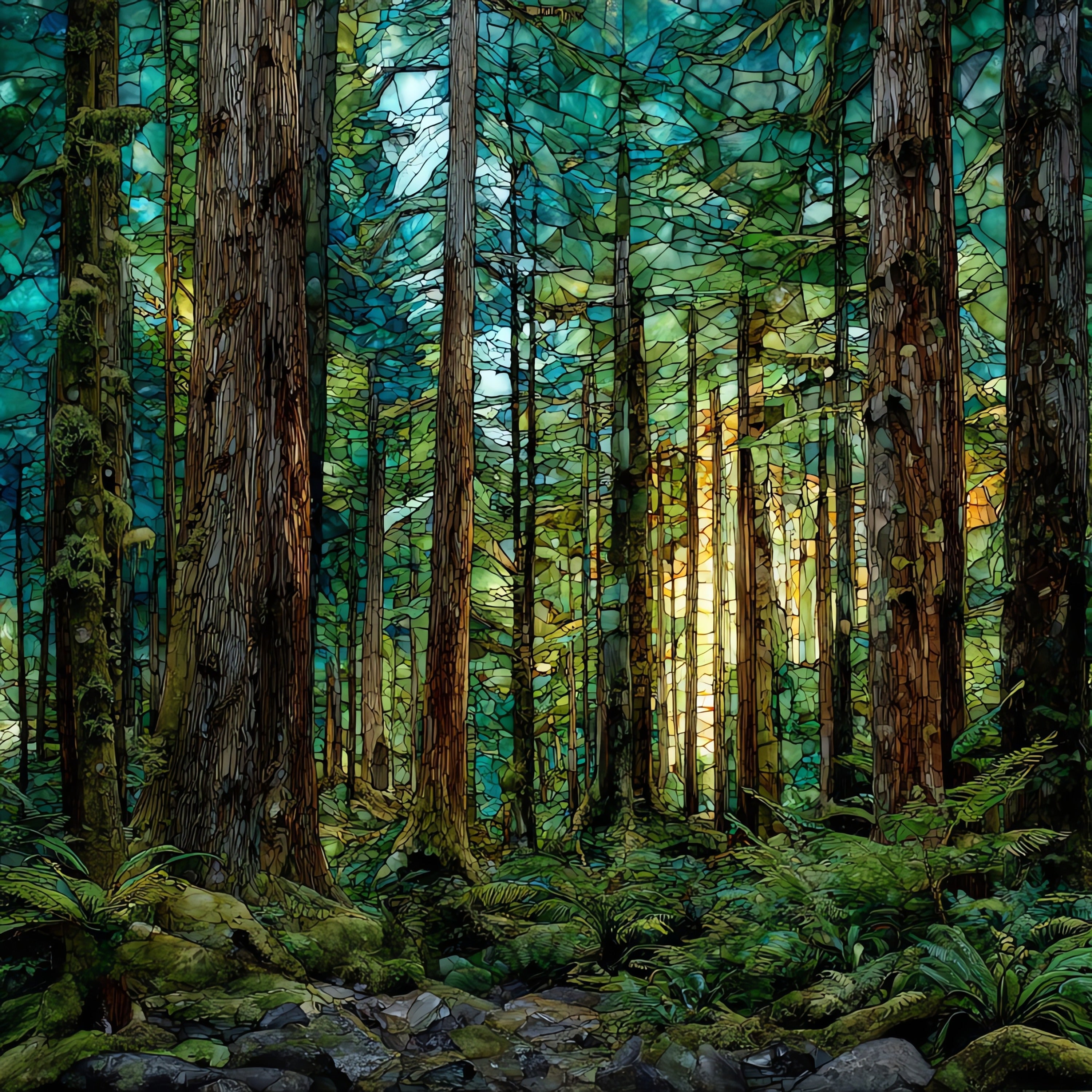 a Tongass National Forest — ceramic art tile