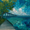 Mayport Ferry St — ceramic art tile