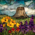 Devils Tower — ceramic art tile