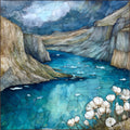 Iceberg Lake — ceramic art tile