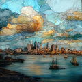 the Camden waterfront — ceramic art tile