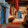 a Chimayo weaving workshop — ceramic art tile