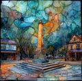 the Future Birthplace of Captain Kirk — ceramic art tile