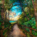 the Beach to Bay Indian Head — ceramic art tile