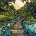 the Pochuck Boardwalk on — ceramic art tile