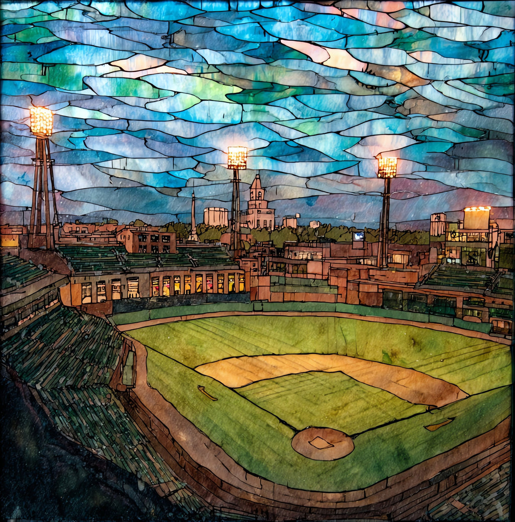 the Chickasaw Bricktown Ballpark — ceramic art tile