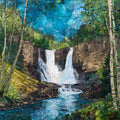 Gooseberry Falls Middle Falls — ceramic art tile