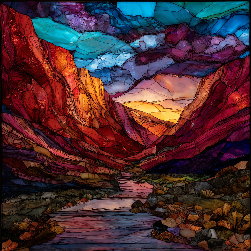 Red Rock Canyon — ceramic art tile