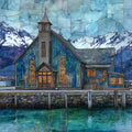 the Petersburg Sons of Norway hall — ceramic art tile