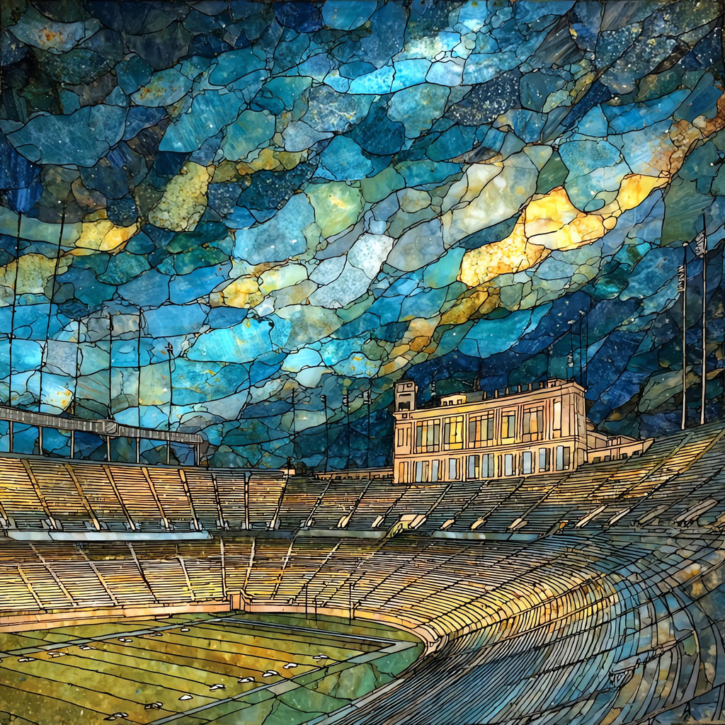 Michigan Stadium — ceramic art tile