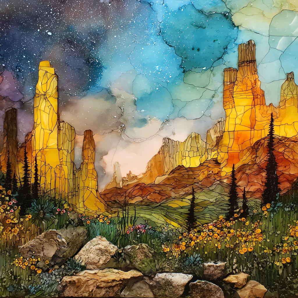 Ah-Shi-Sle-Pah Wilderness — ceramic art tile