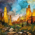 Ah-Shi-Sle-Pah Wilderness — ceramic art tile