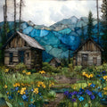 Vicksburg ghost town Sawatch Range — ceramic art tile