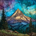 Mount Washington — ceramic art tile