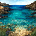 Calblanque coast wild beaches — ceramic art tile
