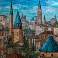 Ano Poli Upper Town — ceramic art tile