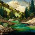 the North Platte River — ceramic art tile