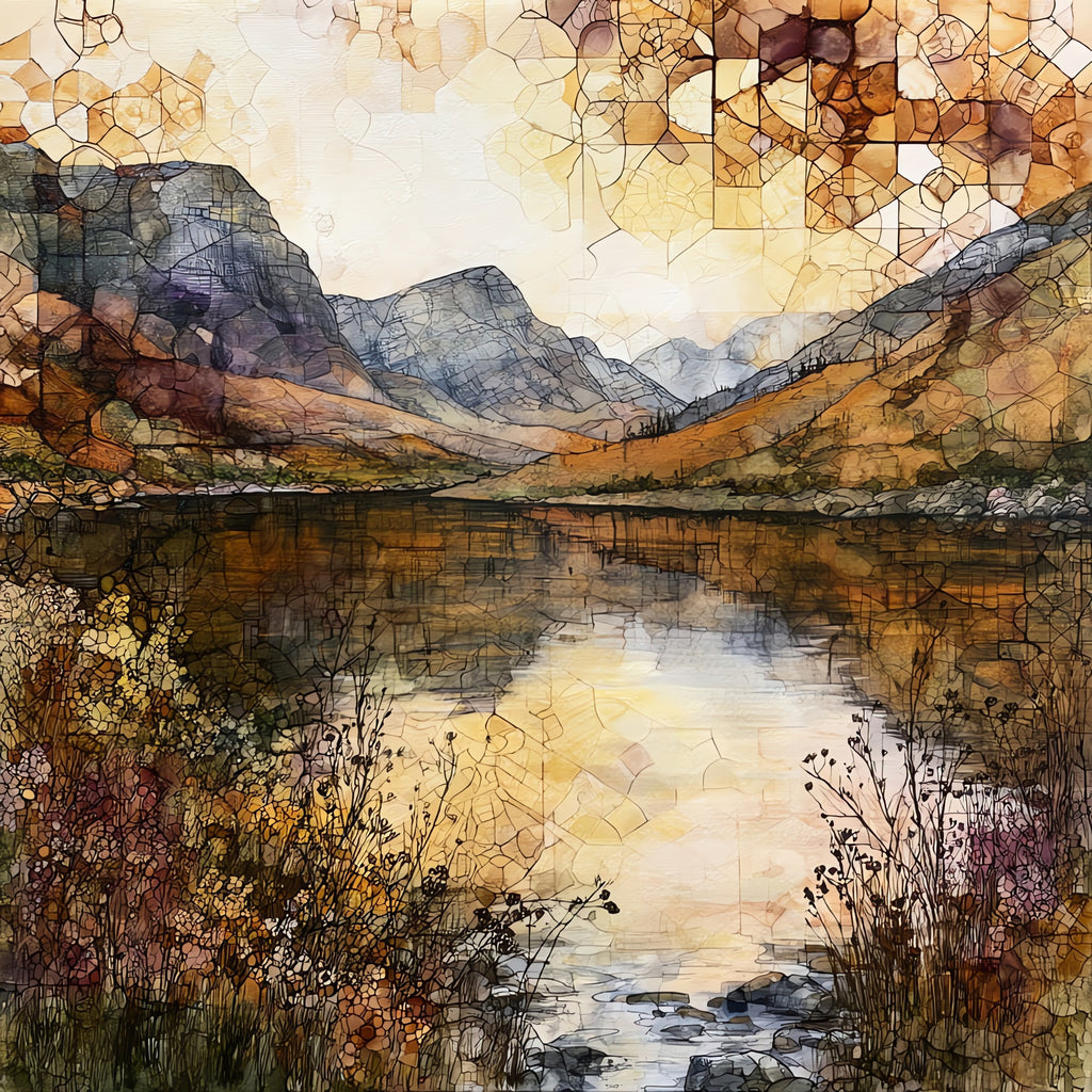 the still tannin-dark Silvermine — ceramic art tile