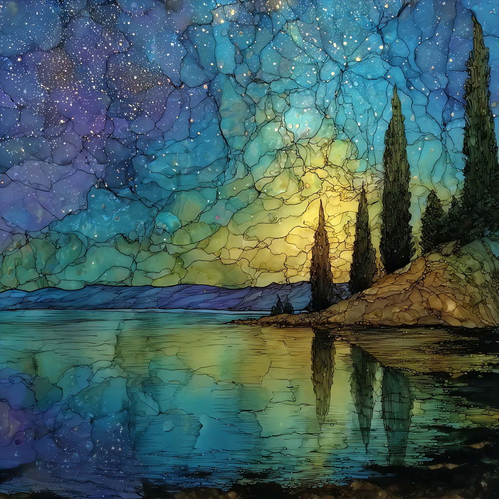 St Johns River Blue Spring State — ceramic art tile