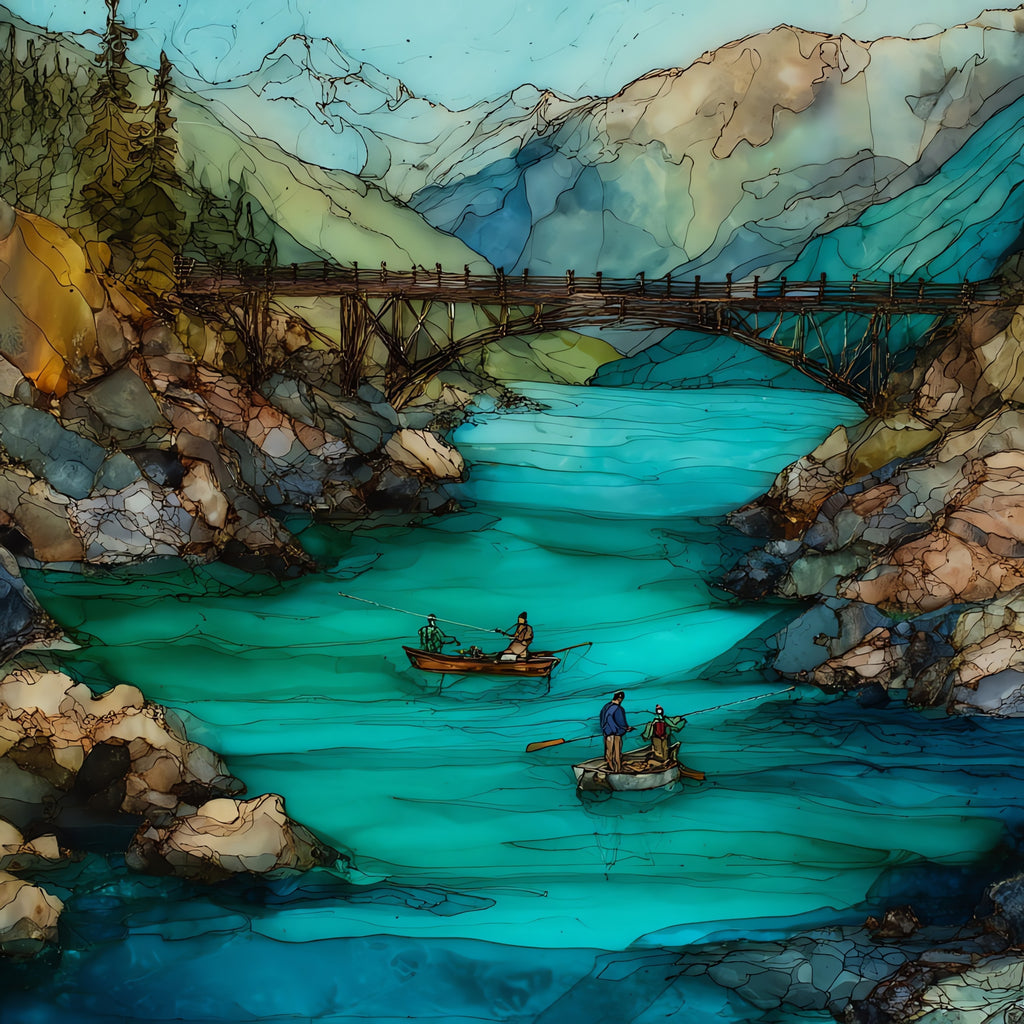Cooper Landing — ceramic art tile