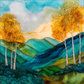 Bromley Sun Mountain skylift — ceramic art tile