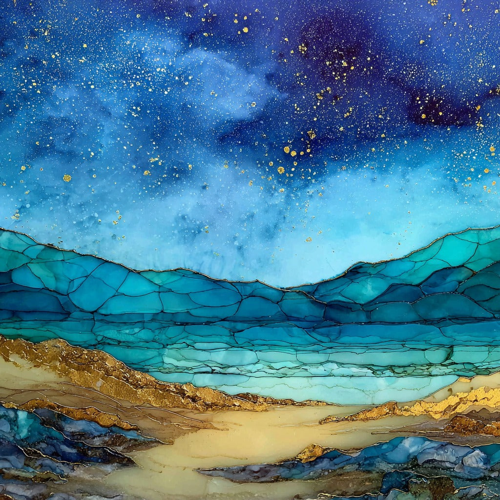 Fuerteventura Corralejo dunes — ceramic art tile
