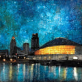 the Iowa Events Center — ceramic art tile