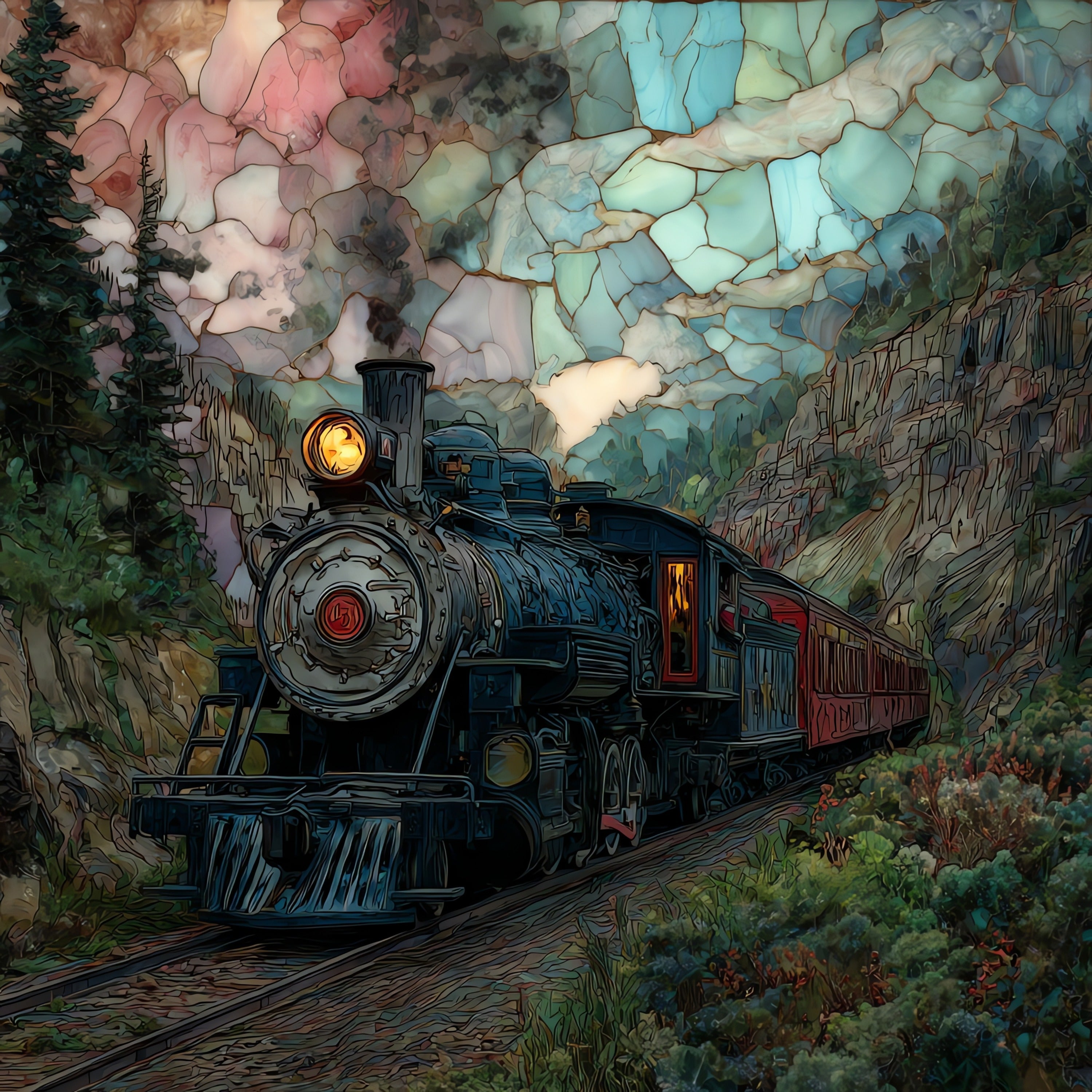 the Black Hills Central — ceramic art tile