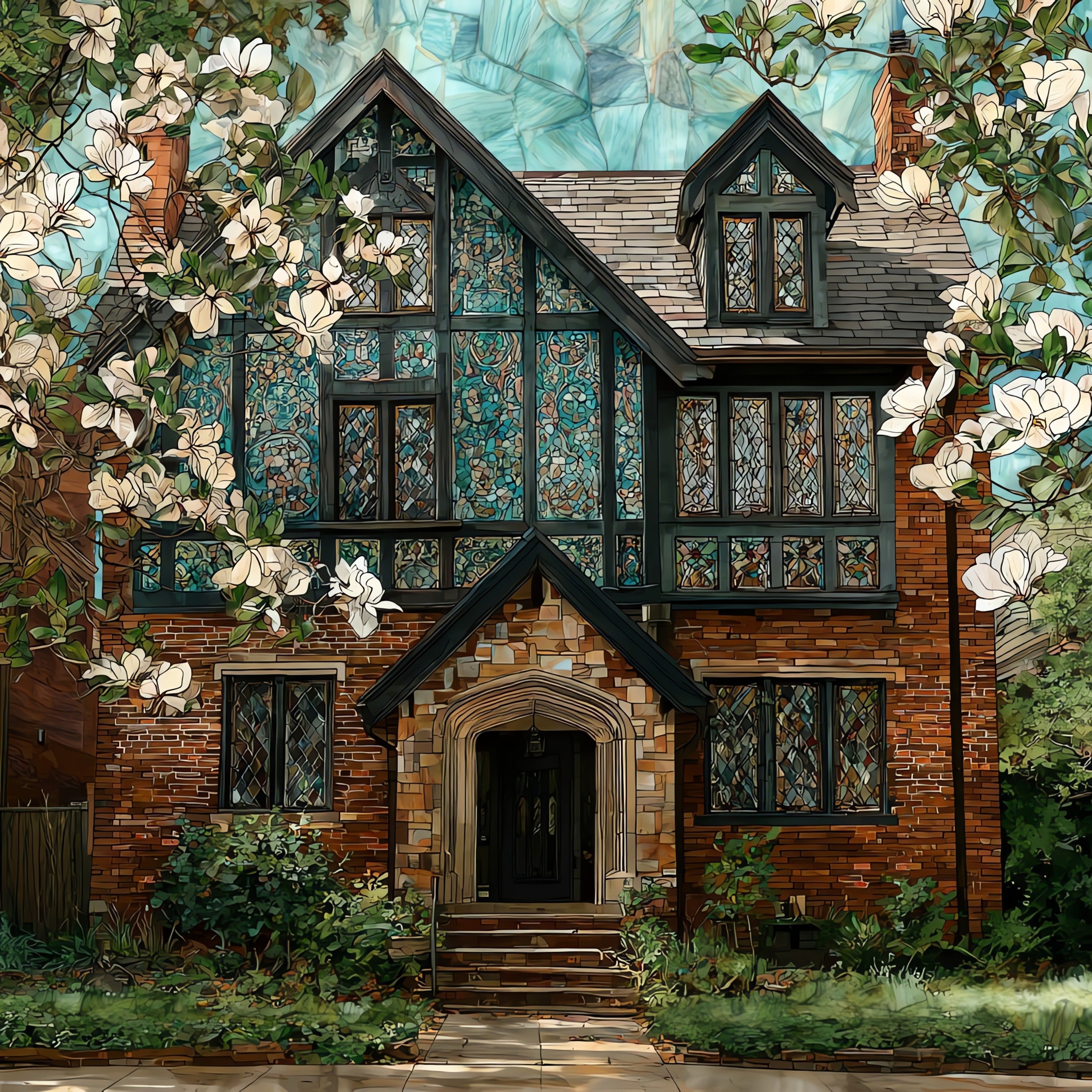 the Eudora Welty House — ceramic art tile