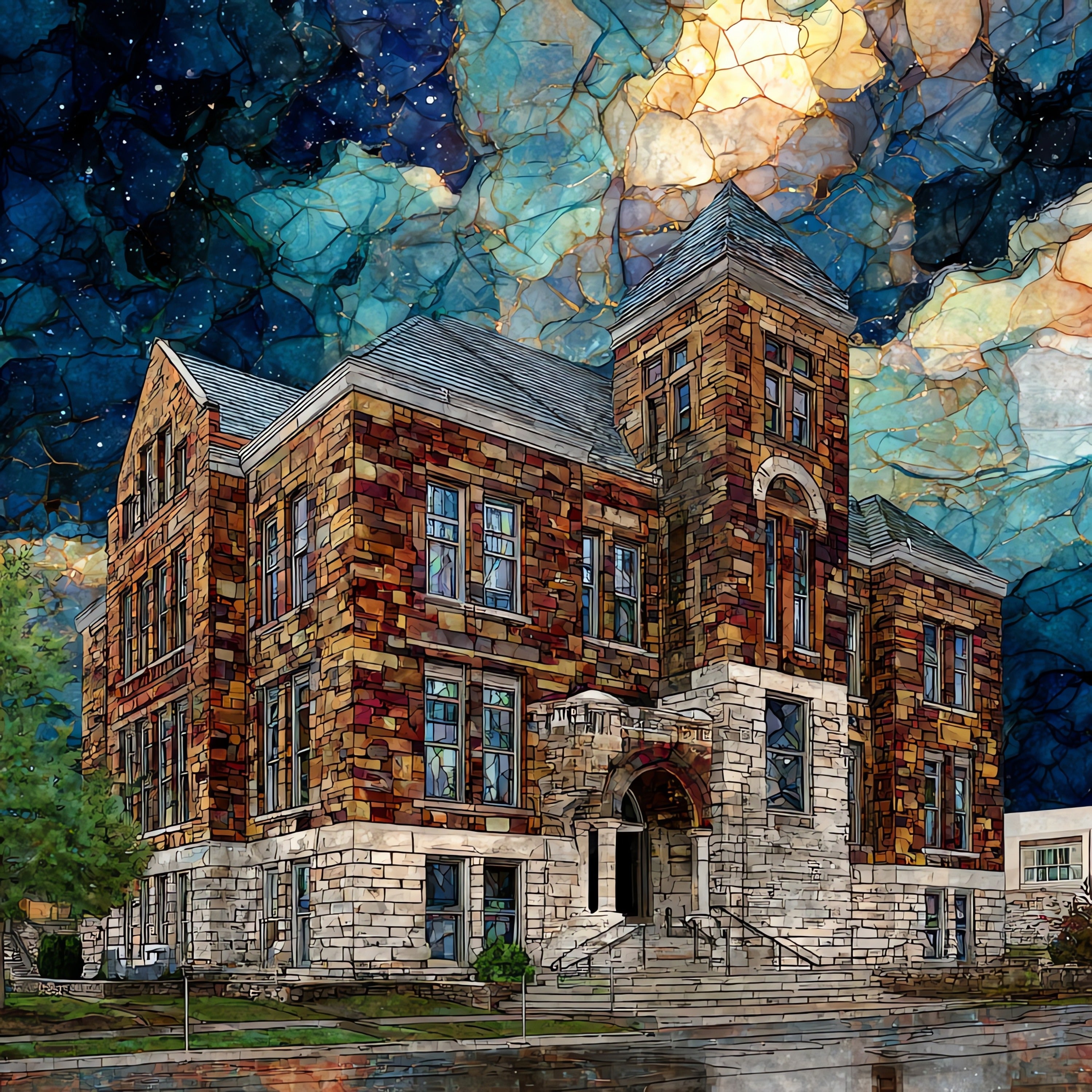 the Cherokee Nation Supreme — ceramic art tile