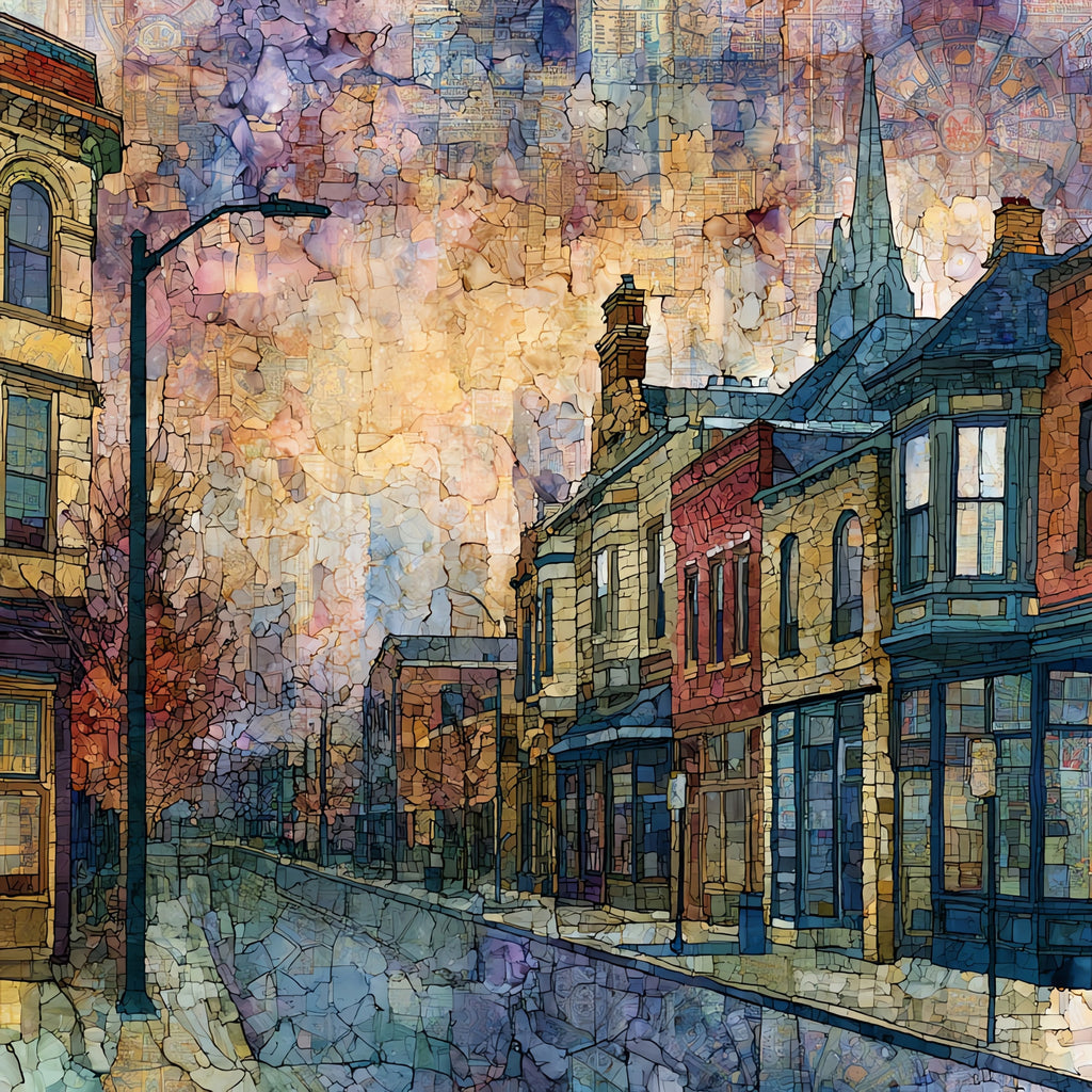 the Mass Ave arts district in — ceramic art tile