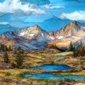 the Snowy Range Scenic — ceramic art tile