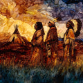the Standing Rock Sitting — ceramic art tile