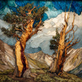 ancient bristlecone pines on — ceramic art tile