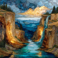 Salt Spring Canyon — ceramic art tile
