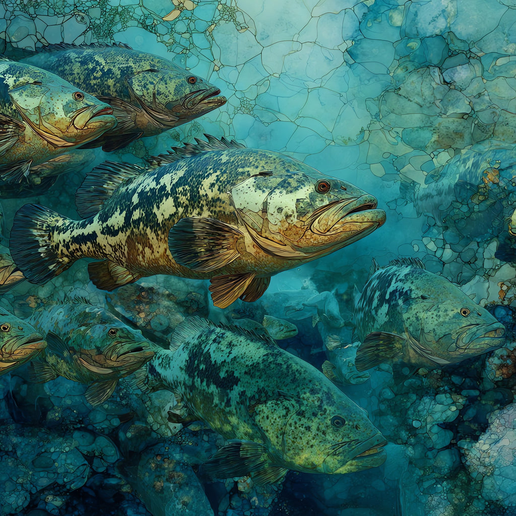 Overseas Highway aerial Seven — ceramic art tile