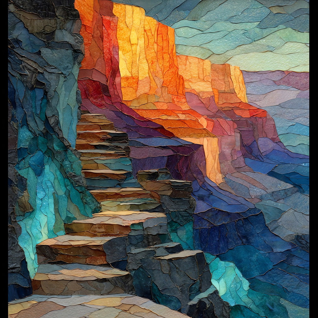 Grand Canyon Hermit Formation — ceramic art tile