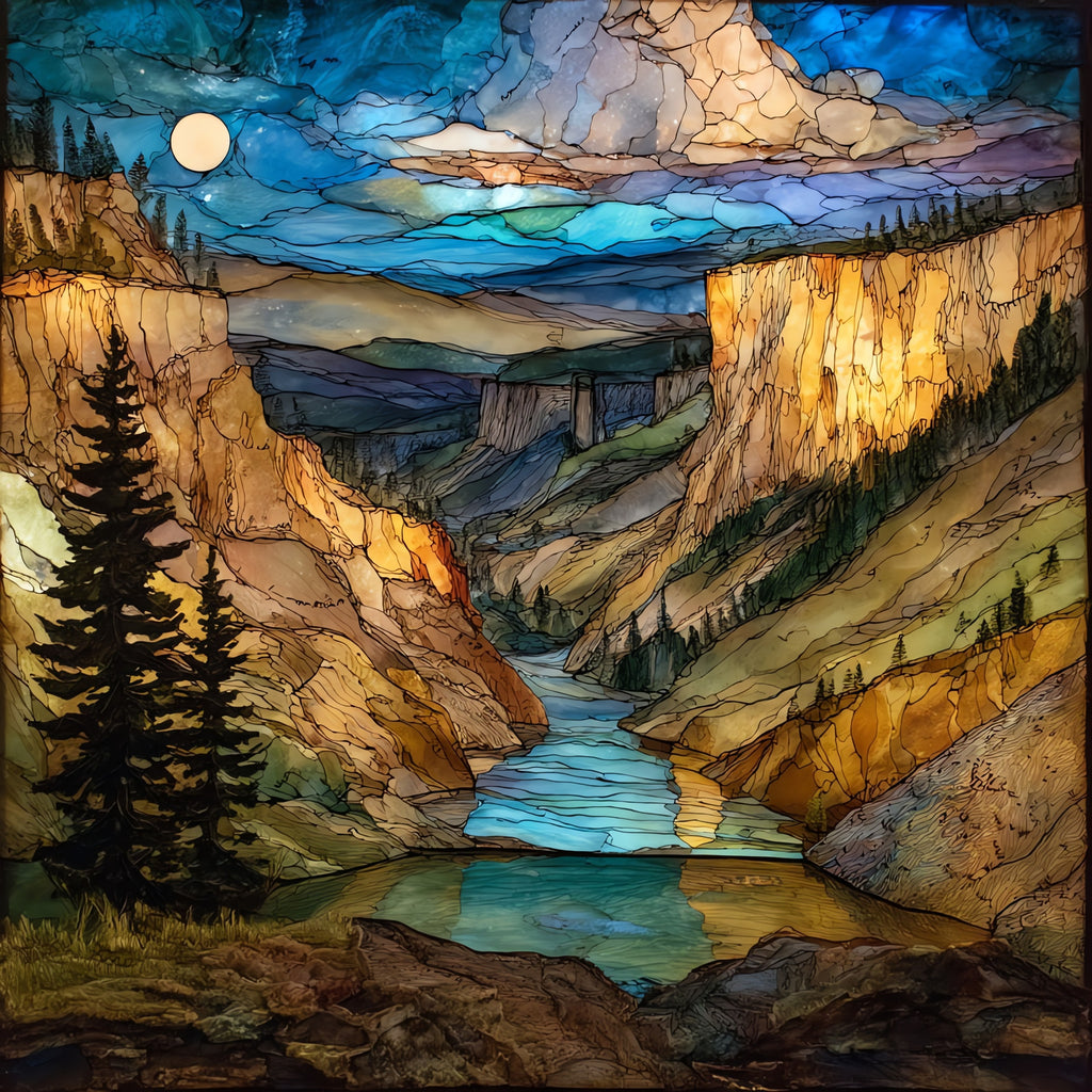 the Sun River Canyon Montana along — ceramic art tile
