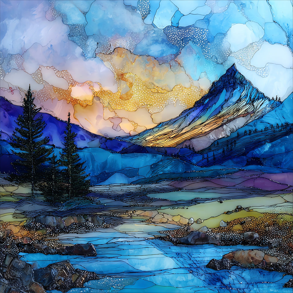 Soda Butte — ceramic art tile