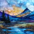 Soda Butte — ceramic art tile