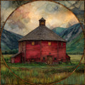 the Round Barn — ceramic art tile