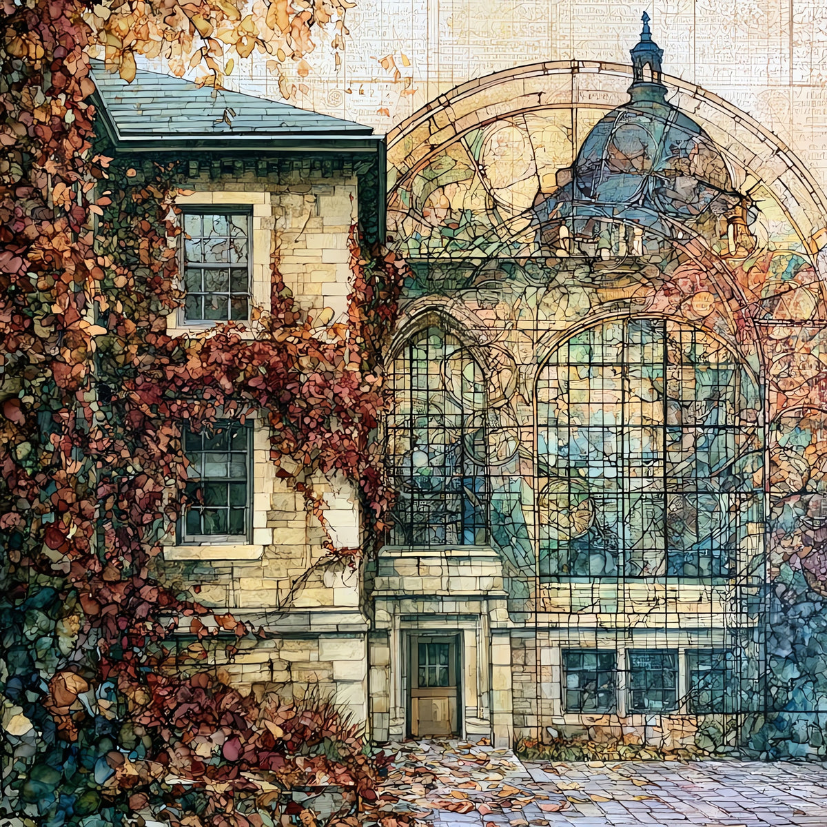 the Main Quad — ceramic art tile
