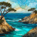 Point Lobos — ceramic art tile