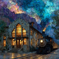 the historic Train Station — ceramic art tile