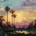 Loxahatchee NWR cypress swamp — ceramic art tile