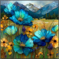 Rocky Mountain summer wildflowers — ceramic art tile