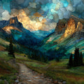 the Old Ute Trail — ceramic art tile