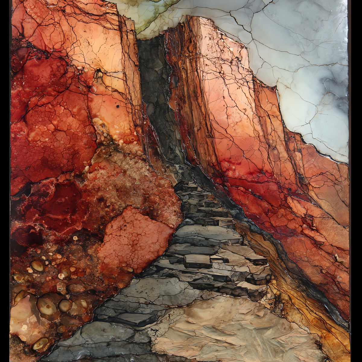 the Keystone Thrust fault — ceramic art tile