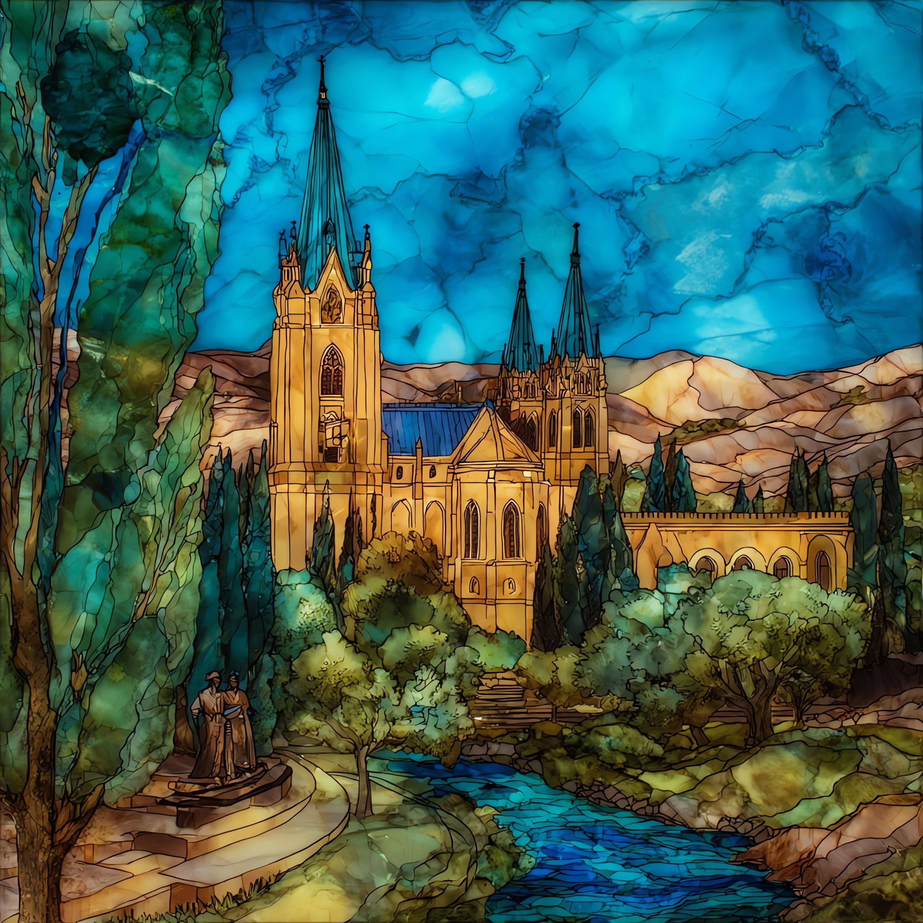 Cathedral Park — ceramic art tile