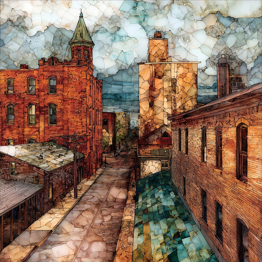 Old Town Wichita — ceramic art tile